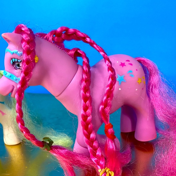 GI-GO VTG 90’s WONDER LAND PONIES TOOTSIE POSE PAINTED BRIDLES BRAIDED HAIR RARE - Picture 4 of 16